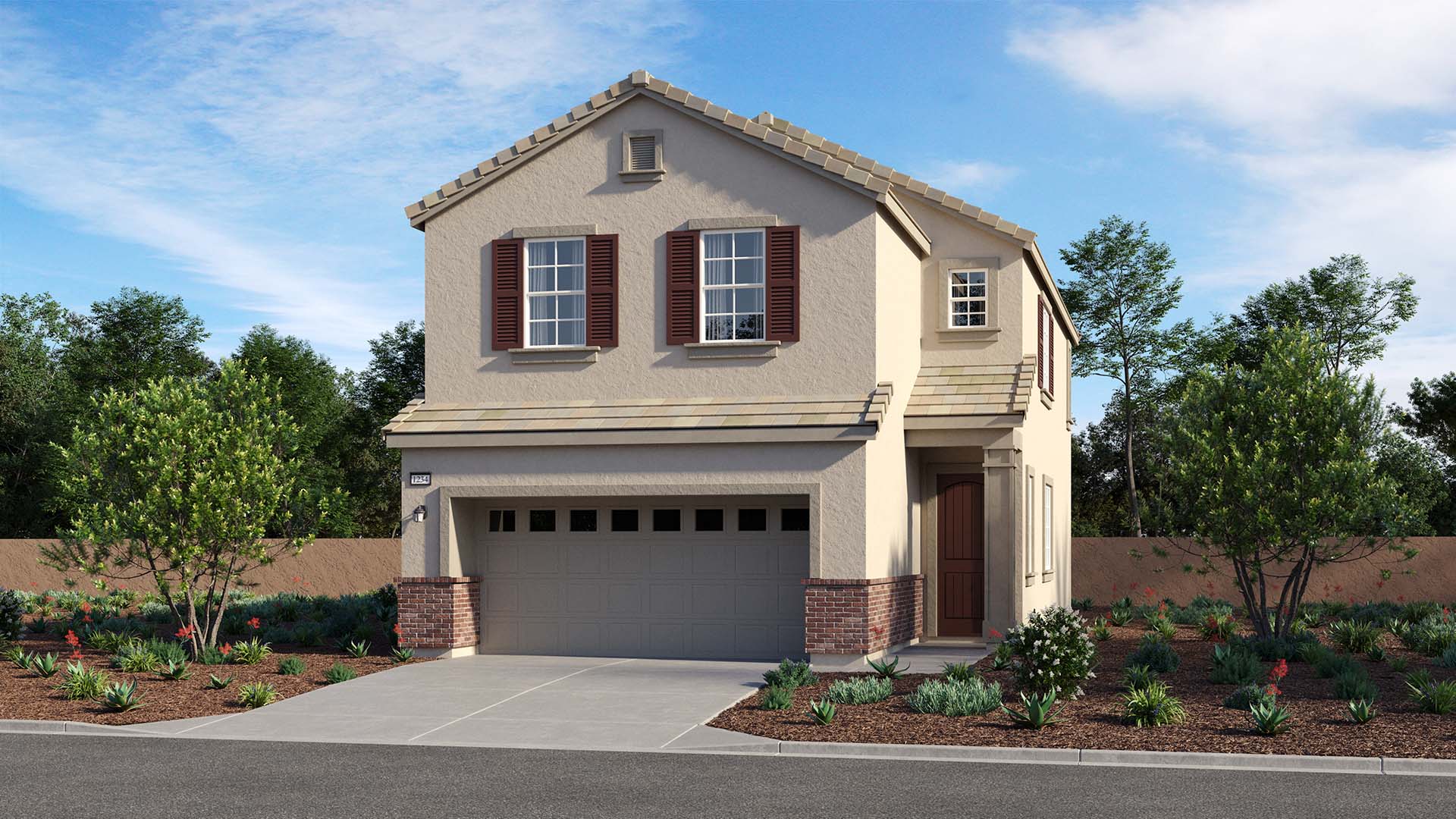 American Traditional Elevation | Residence 2 | Acacia at The Arboretum