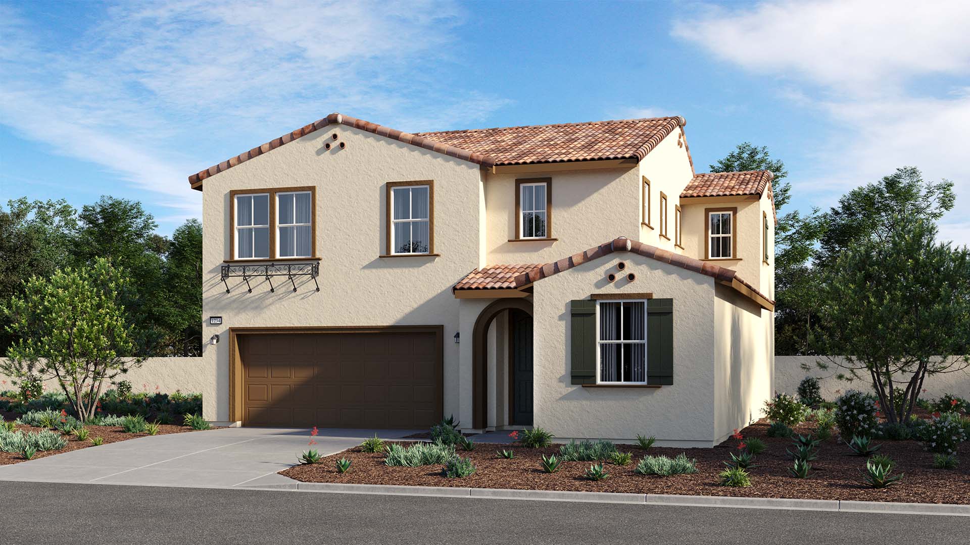 Spanish Elevation | Residence 1 | Silverberry at The Arboretum