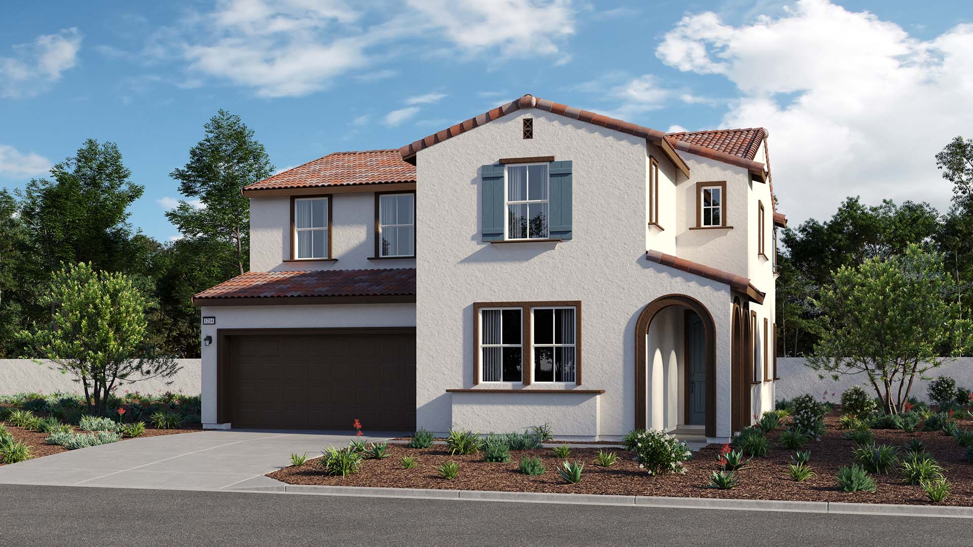 Spanish Elevation | Residence 2 | Silverberry at The Arboretum
