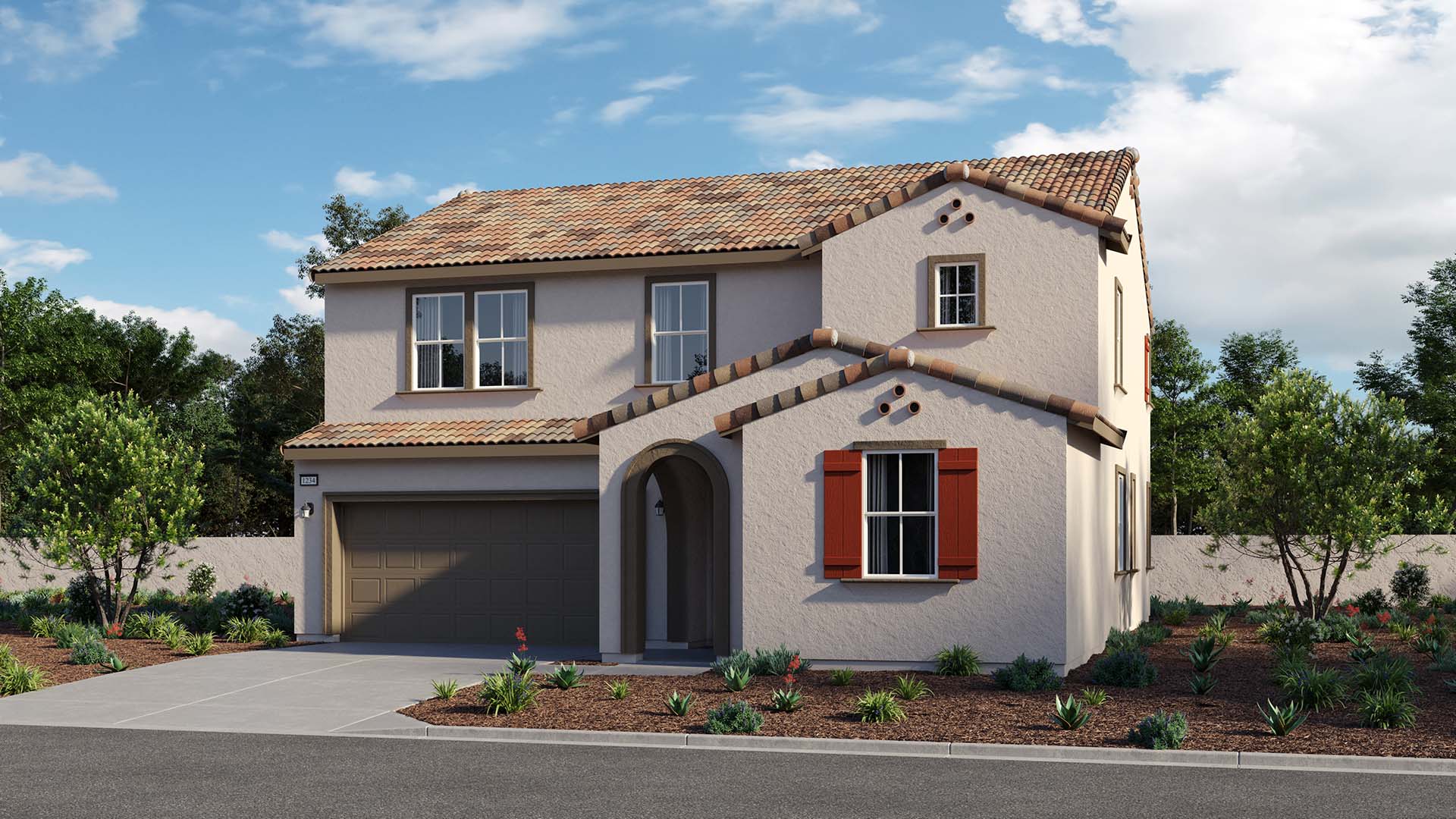 Spanish Elevation | Residence 3 | Silverberry at The Arboretum
