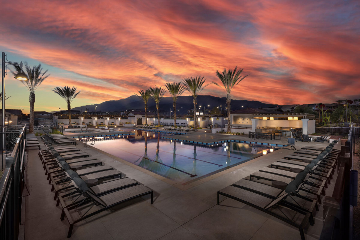Resort Pool Sunset | The Arboretum